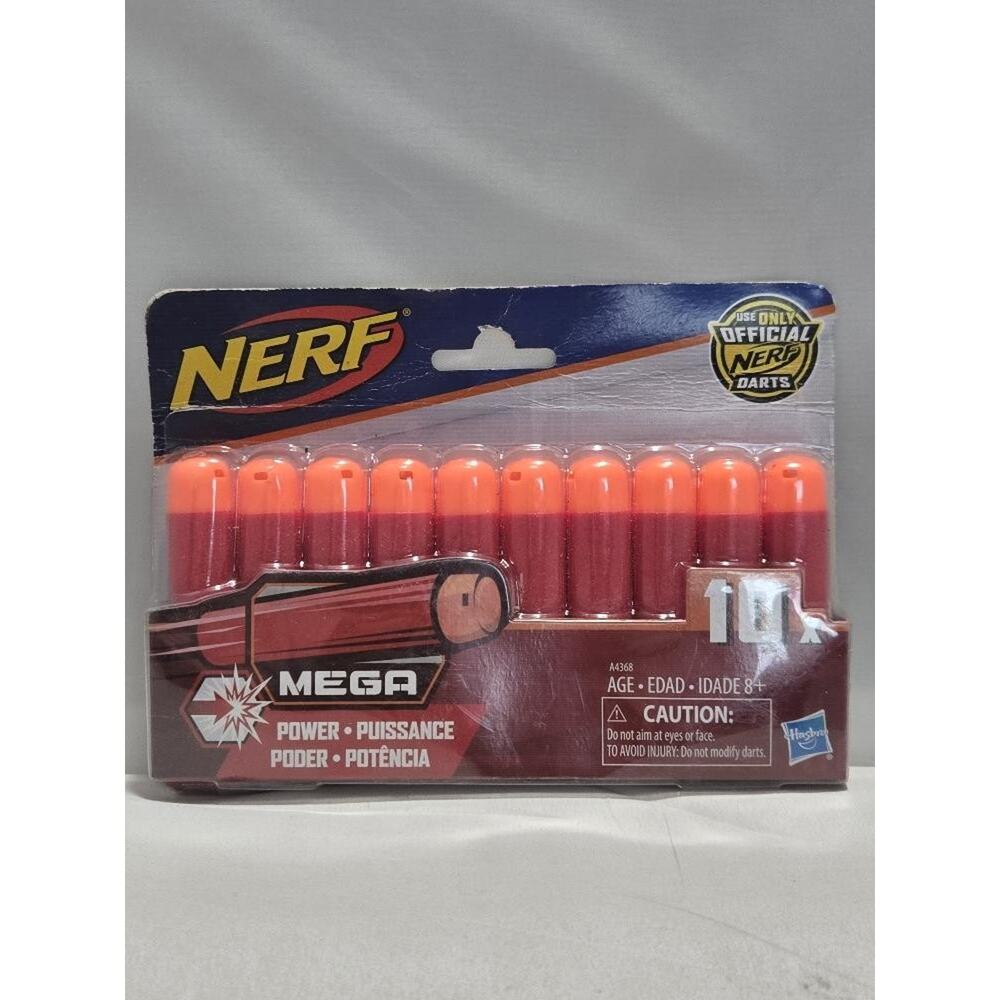 Nerf N-Strike Mega Dart Refill 10 Pack Official Foam Darts New Sealed #O14o